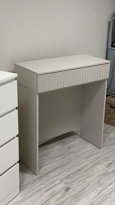 Toaletka / konsola kaszmir + szuflada ryflowana