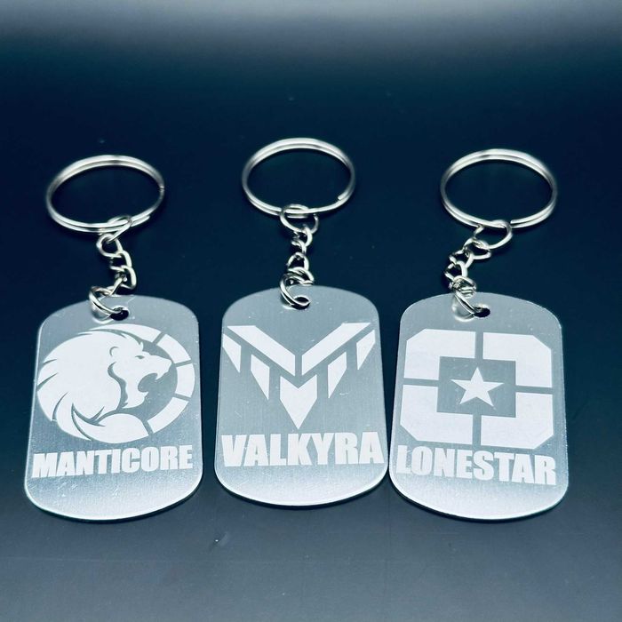 Wardogs Dog tag fraction srebne/czarne Manticore / Valkyra / Lonestar