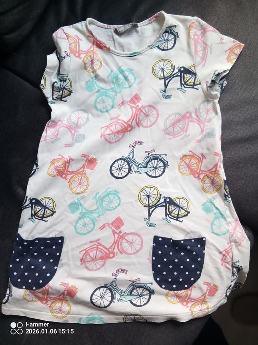 Sukienka w rowery Lindex 116 cm