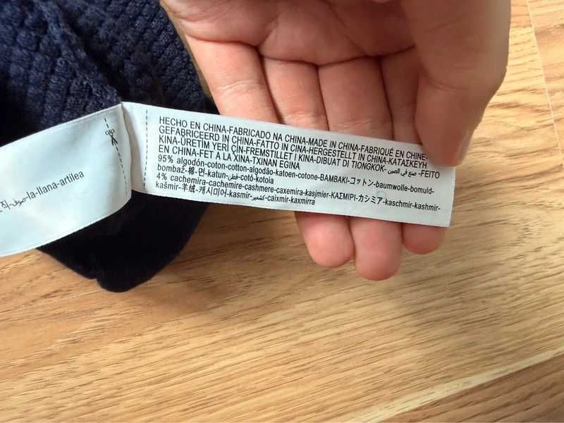 Sweter Massimo Dutti bawełna i Kaszmir