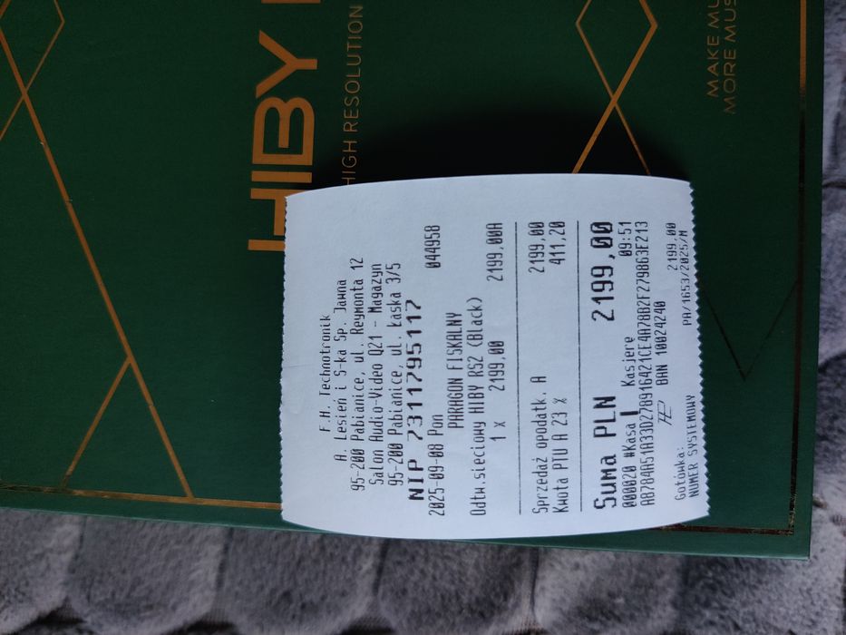 Odtwarzacz muzyczny DAP Hiby RS2