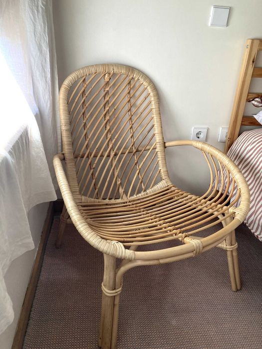 Cadeirao de vime IKEA como novo para sala ou quarto