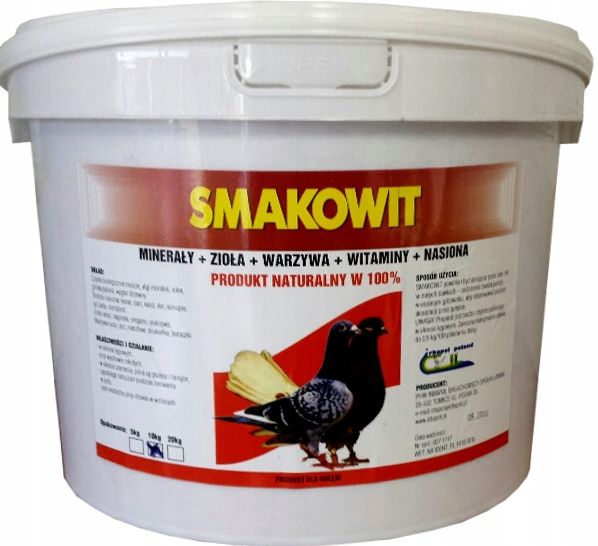 Smakowit grit algi węgiel dla gołębi Irbapol 10kg