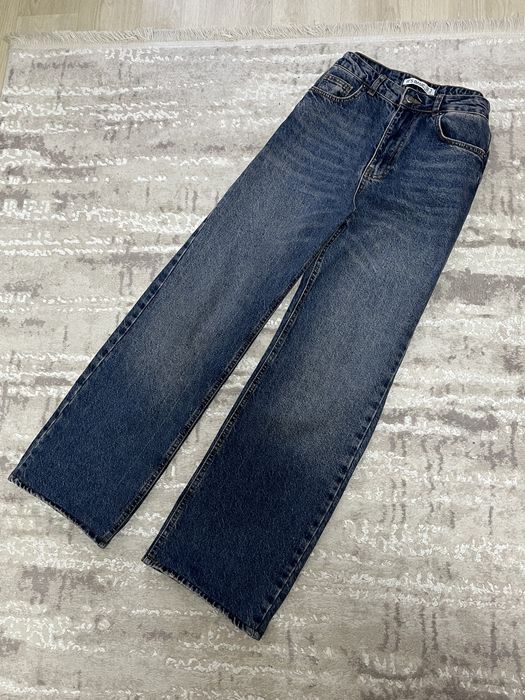 Джинси темно сині its basic 36 прямі straight fit baggy