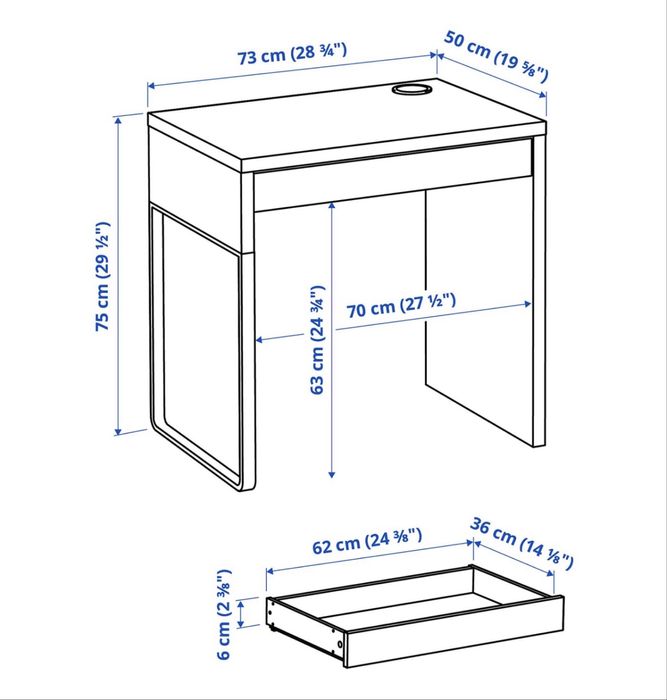 Secretaria ikea Micke usada