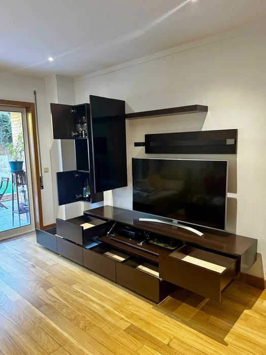 Mobília sala de estar moderna em Wenguê