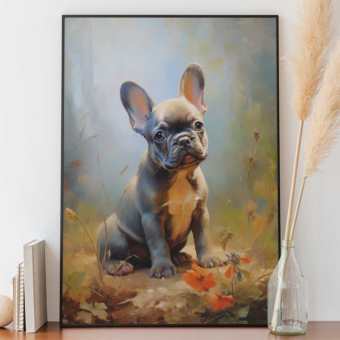 Buldog Francuski Vintage PLAKAT A3 - trzeci plakat GRATIS