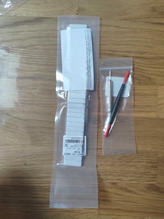 Ceramiczny pasek do zegarka 22mm Biały