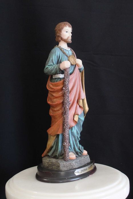 Estatueta vintage de São Judas Tadeu, 29cm