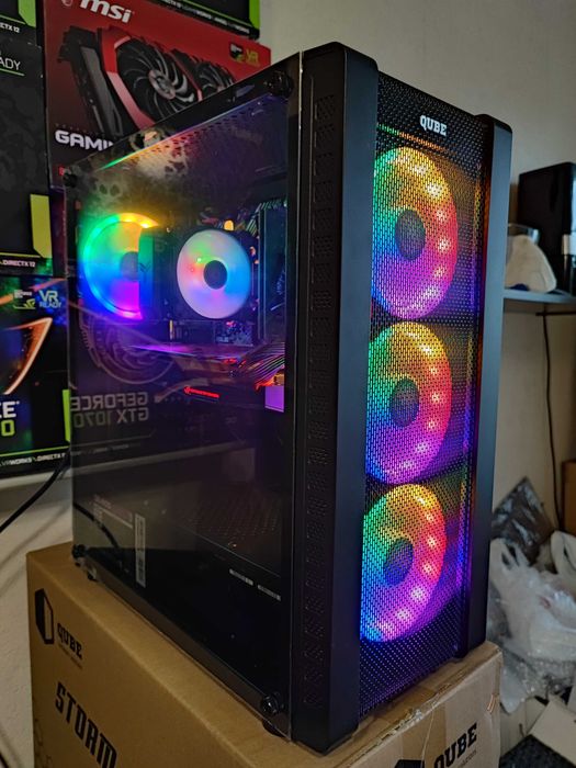 Ігровий комп'ютер intel I5 8500 6X Cores 4.1GHZ, GTX1070 8GB, 16GB DDR4 SSD 250GB+1TB, 600W Gaming PC