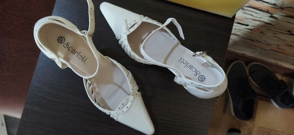 Туфли свадебные белые