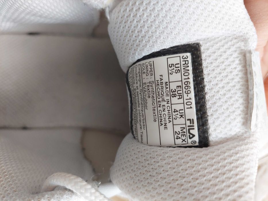 Oryginalne buty fila 38