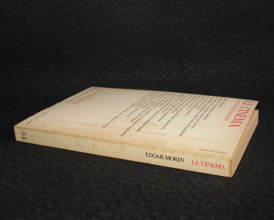 Livro Le Cinéma ou L'homme imaginaire Edgar Morin