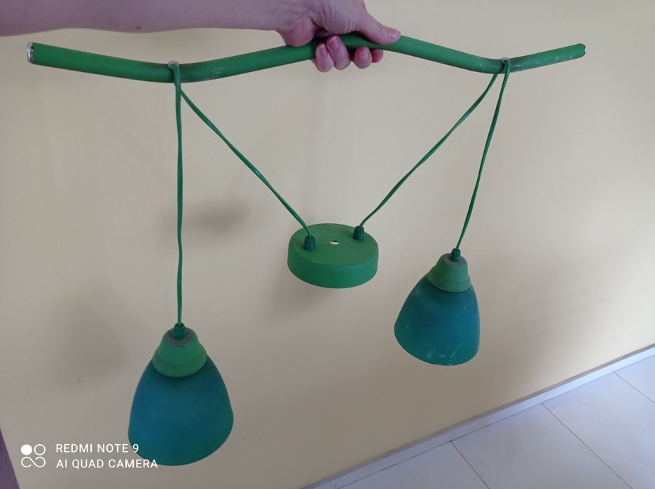 Lampa wisząca zielona