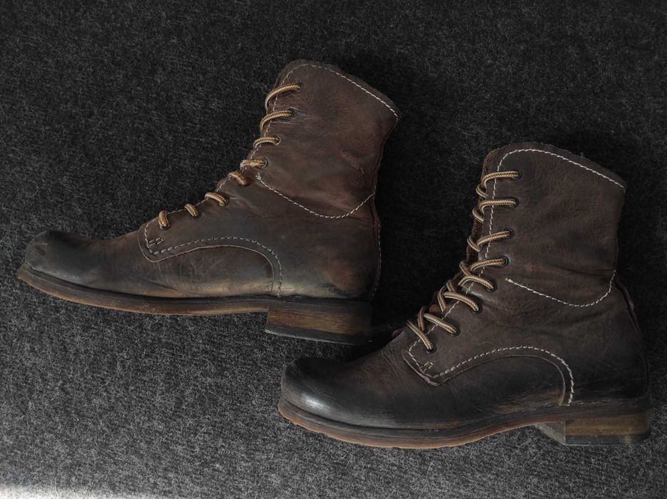 Skórzane buty wiązane wkł. 25.5cm rozmiar 36