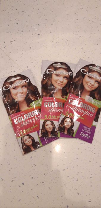 Wyprzedaż! Szampon koloryzujący Cameleo 5.0 jasny brąz 3 szt. tanio!