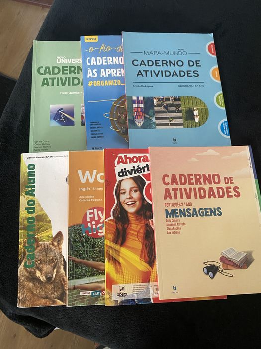 Cadernos de atividades do 8 ano