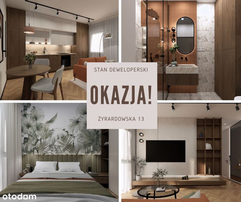 2-pokojowe mieszkanie 33,36 m² – idealne pod inwestycję | 900 m do PKP