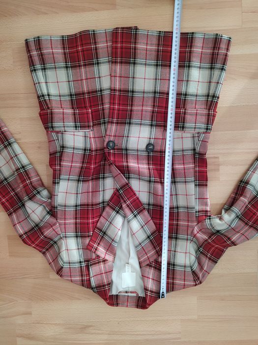 marynarka w kratę h&m 34