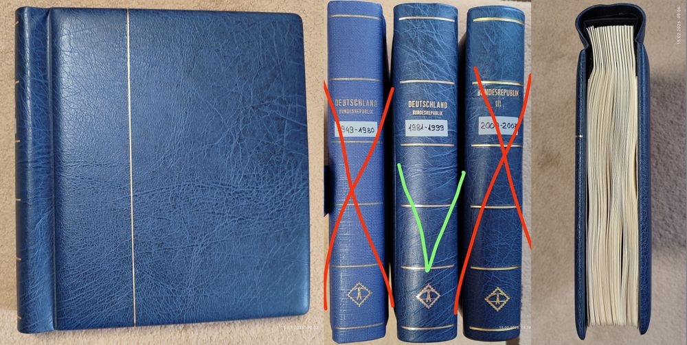 Klaser ze znaczkami Niemiec,Bund od roku 1981 do 1999 większość czyste