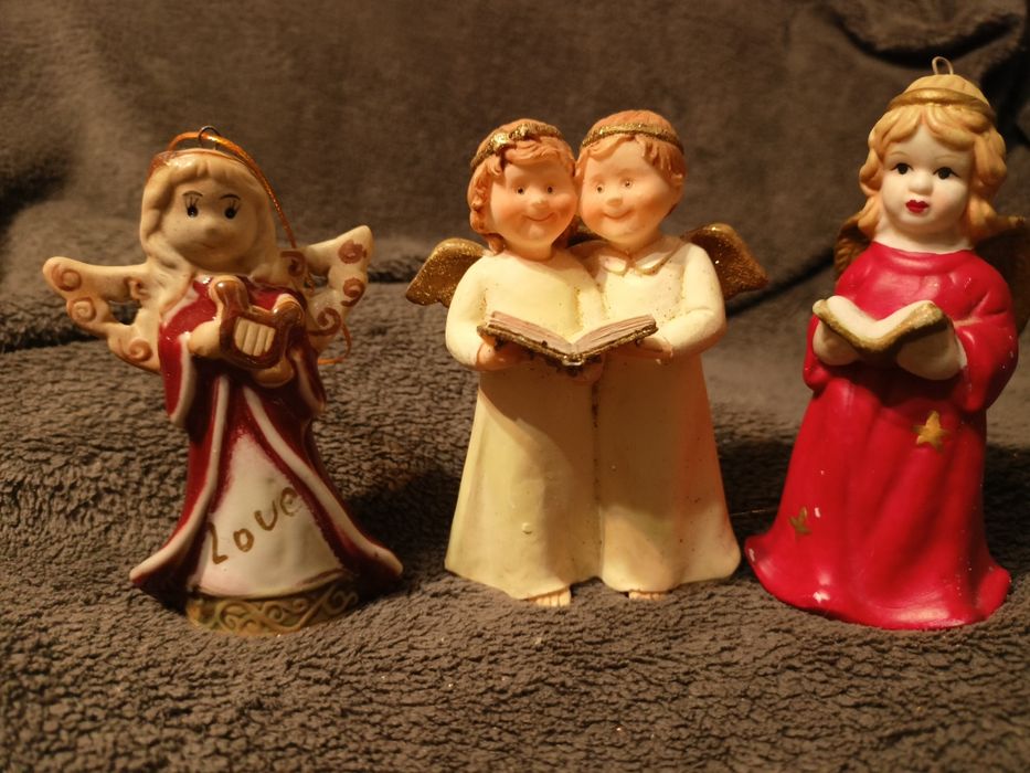 Aniołki porcelitowe 3 szt