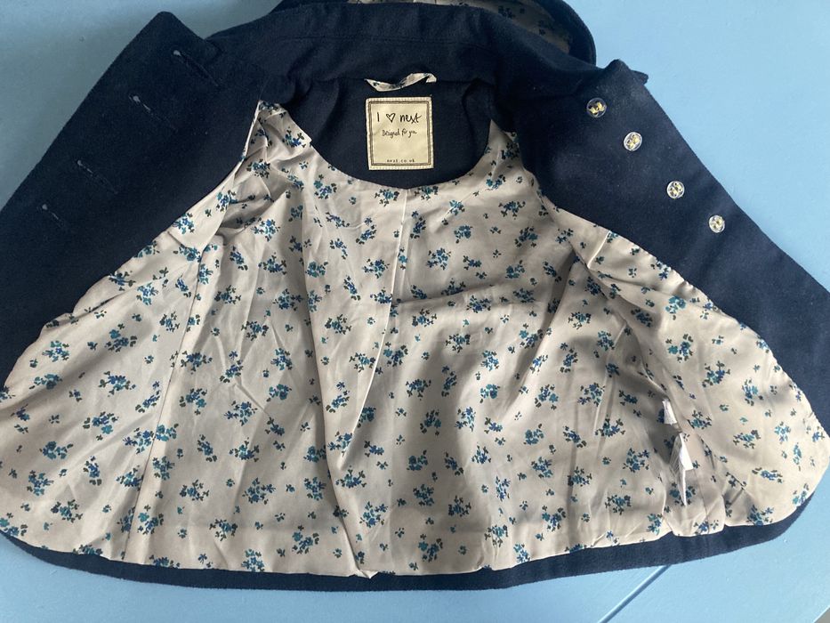 Płaszcz płaszczyk Next 74 granatowy