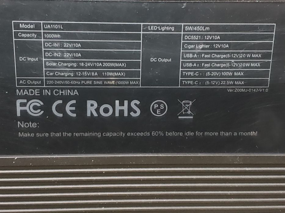 Продам зарядну станцію Energy Monster UA1101L 1000W