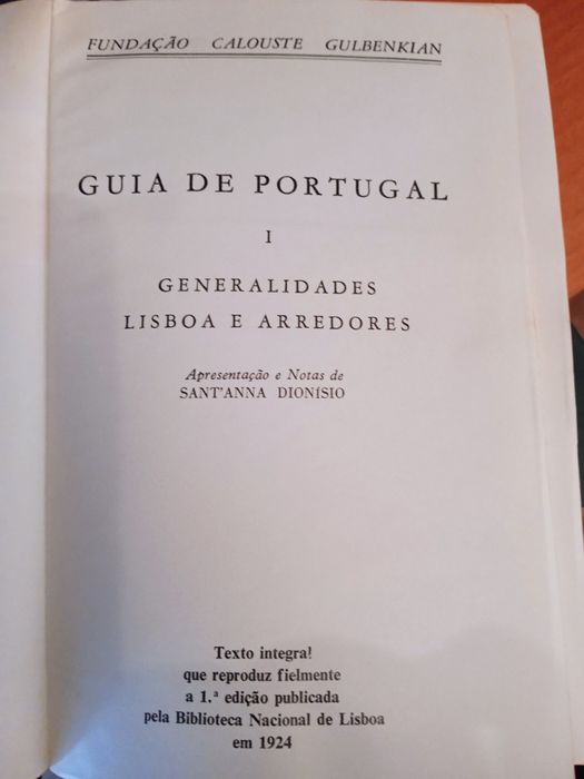 Col. Guia de Portugal. Ed. Gulbenkian. 8 Vol.
