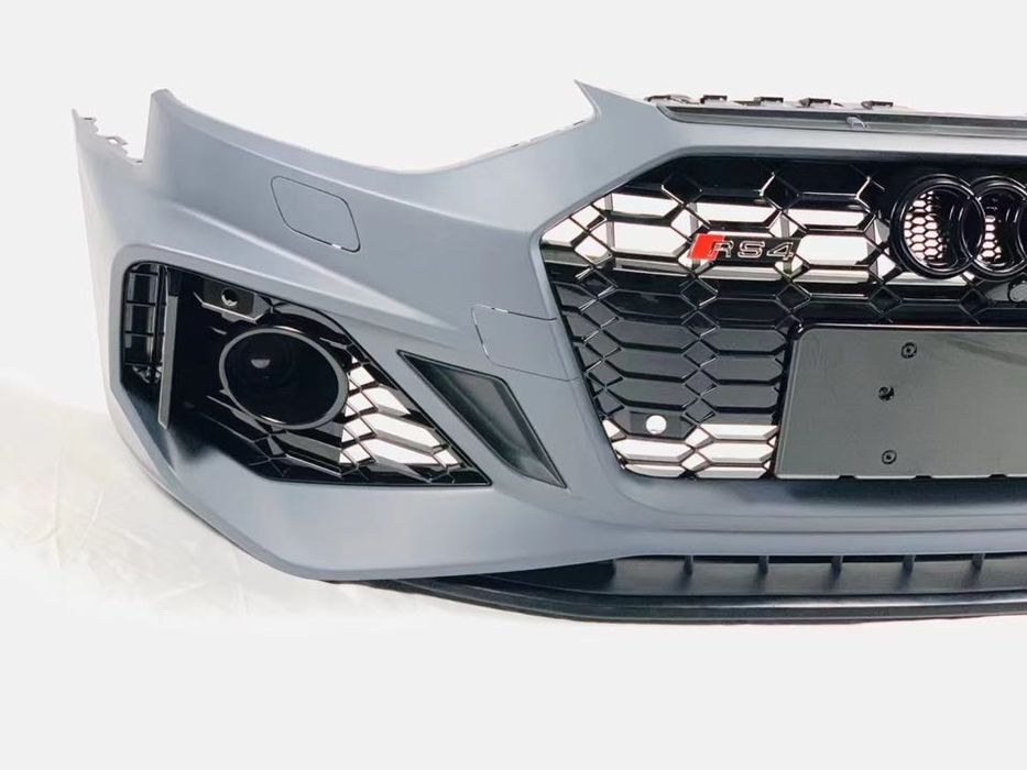 Передній бампер в стилі RS4/S4 на Audi A4 B9 20-24 та audi a4 b9 sline