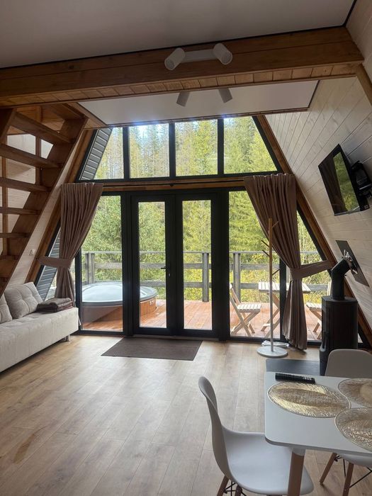 Оренда будинків A-frame в Карпатах- "Лісовий Трикутник", Чан,Микуличин