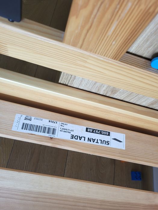 Łóżko dziecięce  IKEA 160cm x 80cm rama