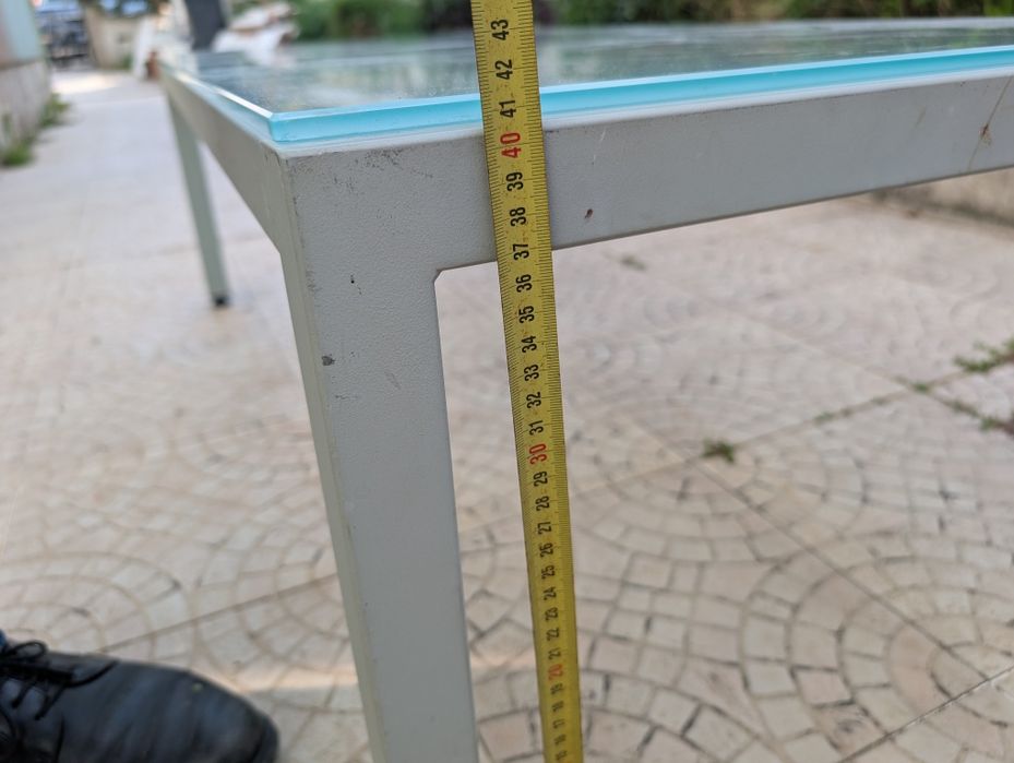 Mesa em vidro temperado centro de sala