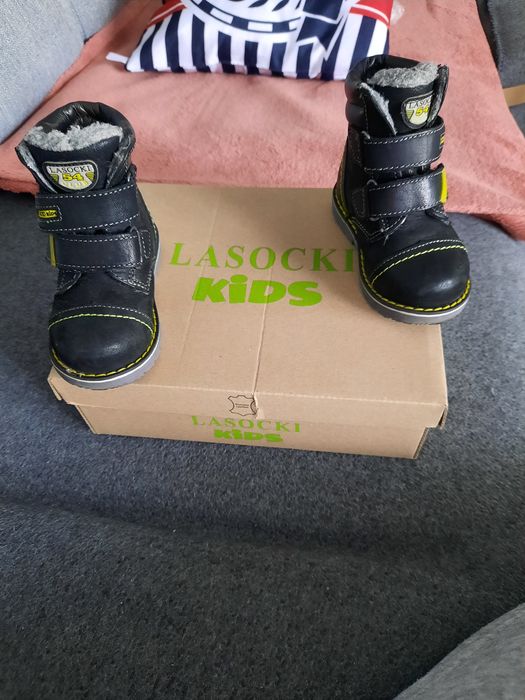 Buty zimowe ze skóry Lasocki r.20