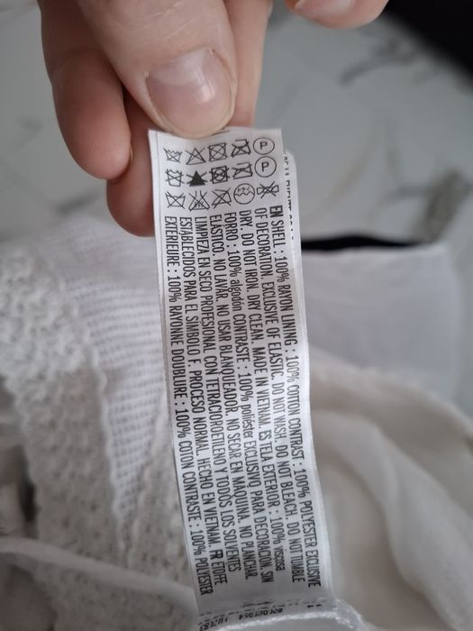 Biała sukienka boho,ażurowa 38/40