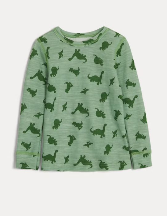 Nowa bluzka termoaktywna wełna merino janus cubus 122/128 dinozaury