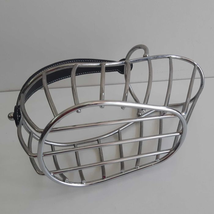 Cesto Metálico Suporte Inox p/ Servir Garrafa Vinho