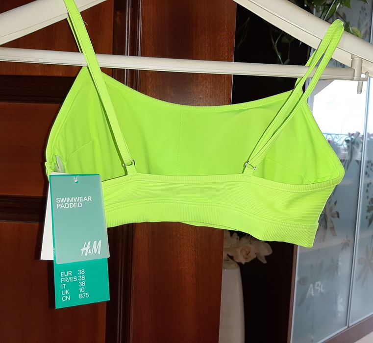 Nowy Top fluo zielony firmy H&M rozmiar 38, 75B