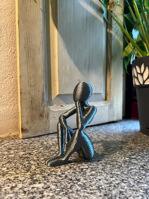 o pensador em 3D
