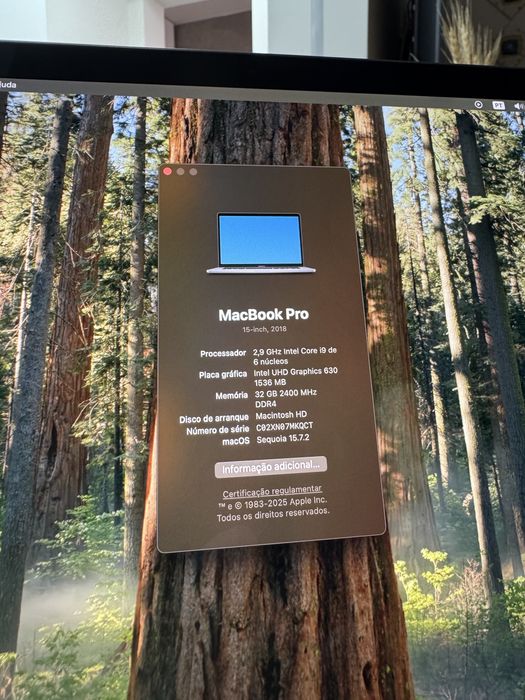 MacBook Pro 2018 (comprado 2020) i9 2.9Ghz 32gb 512ssd