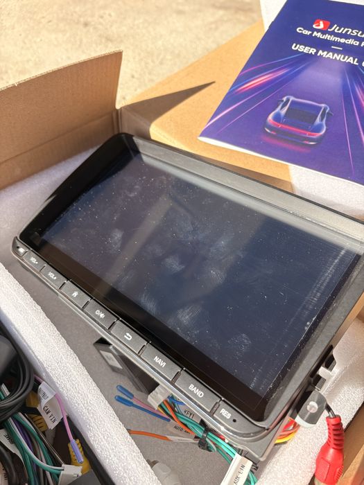 Rádio JunSun XTVW91C CarPlay / Android Auto – Novo (C/ Película)