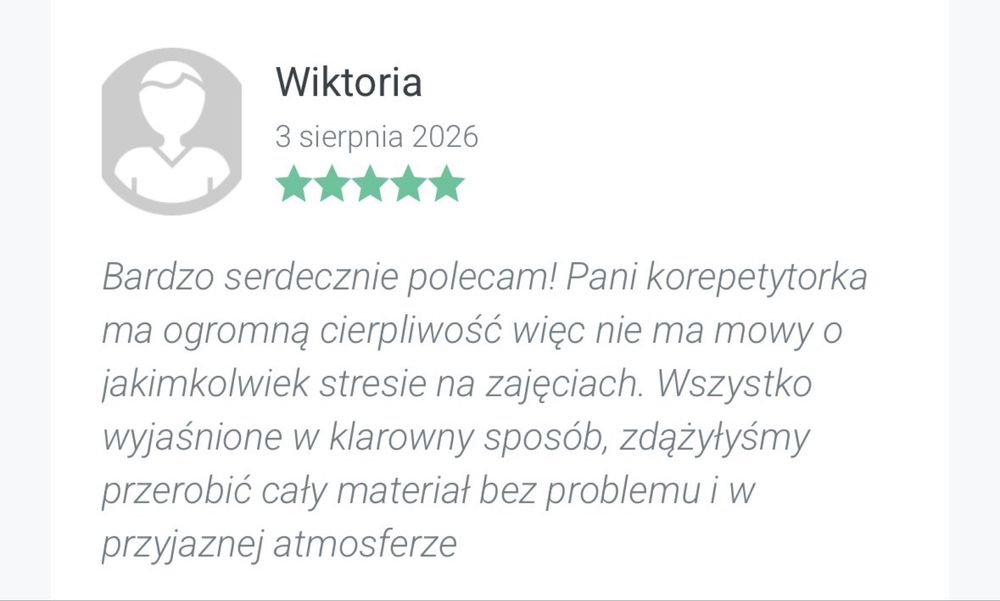 ANGIELSKI korepetycje do egzaminu, poprawy ocen, matury