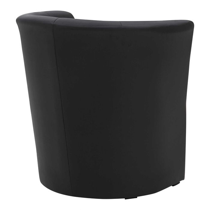 Fotel wypoczynkowy czarny FOKS kubełkowy fotelik kubełek