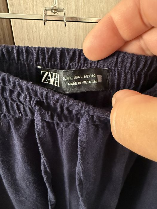Штани zara з льону