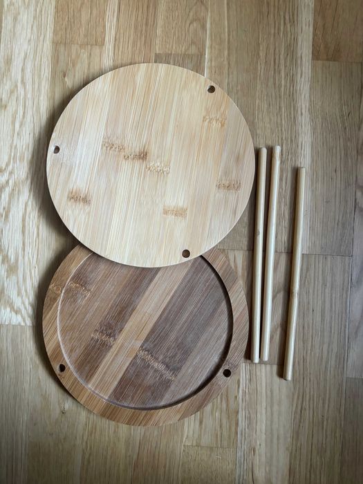 Okrągły stojak na przyprawy z 2 półkami Relaxdays