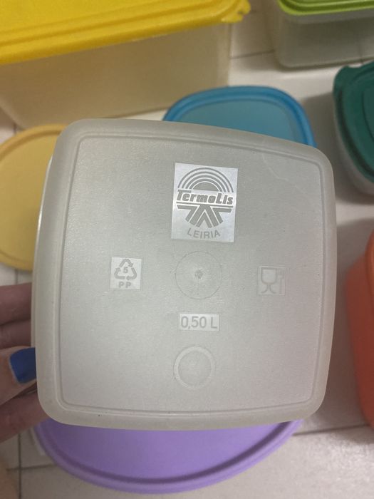 14 potes com tampas plástico domplex termolis434974355054940167