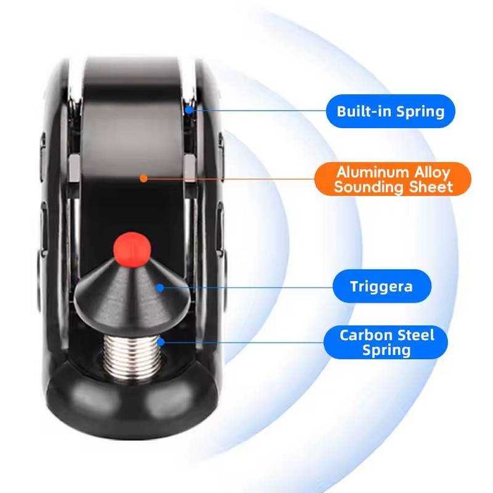Dzwonek rowerowy do roweru ROCKBROS aluminiowy mocny na kierownicę