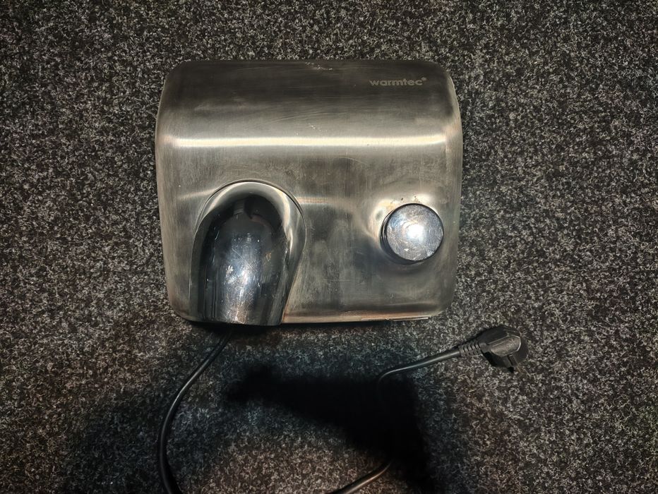 Suszarka elektryczna do rąk warmtec 2500w metalowa stal nierdzewna ipx