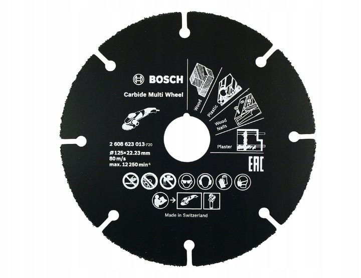 Bosch Uniwersalna Tarcza Carbide Multi Wheel 125mm/1,0mm