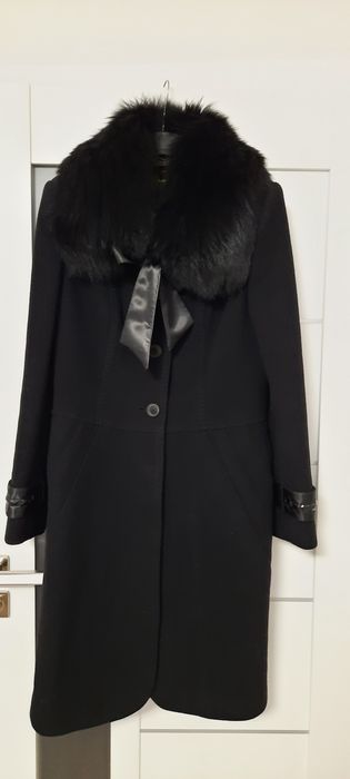 Пальто кашемірове+натуральний комір М