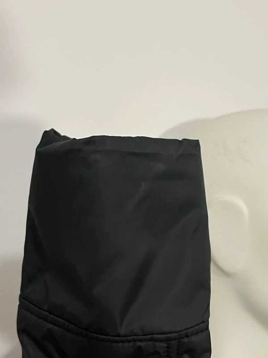 Balmain Czarna Długa Kurtka Z Futrem